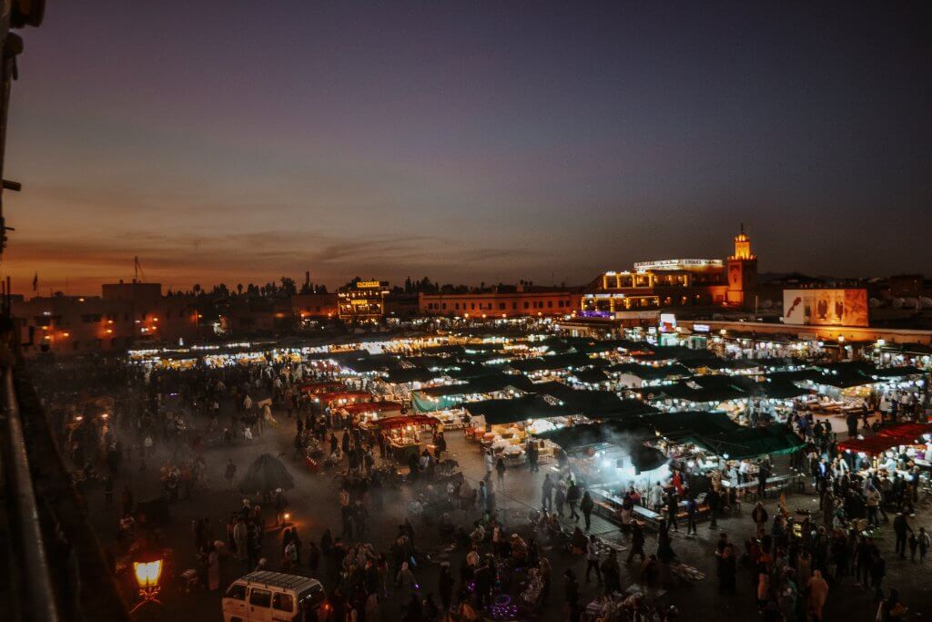 Jemaa el fna square - The Ultimate 2 Week Morocco Itinerary